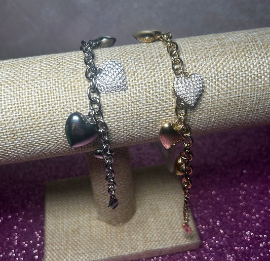 Bracciale cuore sonaglio